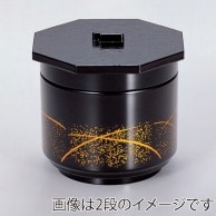 若泉漆器 京飯器　梨地つゆ草内朱　1段  W-1-84 1個（ご注文単位1個）【直送品】