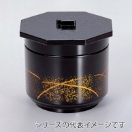 若泉漆器 京飯器　梨地つゆ草内朱　2段  W-1-85 1個（ご注文単位1個）【直送品】