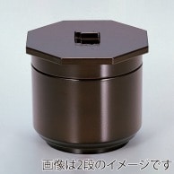 若泉漆器 京飯器　溜内朱　1段  W-1-86 1個（ご注文単位1個）【直送品】