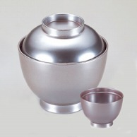 若泉漆器 3.5寸玉子椀　紅銀  W-2-97 1個（ご注文単位1個）【直送品】