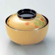 若泉漆器 4寸きさらぎ椀　変わり紅葉  W-3-73 1個（ご注文単位1個）【直送品】