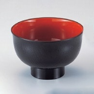 若泉漆器 羽反木目丼　黒内朱天黒  W-3-90 1個（ご注文単位1個）【直送品】