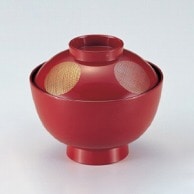 若泉漆器 新越前椀　朱日月S・H塗  W-4-98 1個（ご注文単位1個）【直送品】