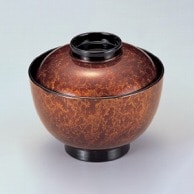 若泉漆器 3.8寸仙才椀　茶別甲エ-ス塗  W-5-6 1個（ご注文単位1個）【直送品】