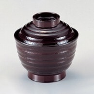 若泉漆器 3.5寸乱筋椀　溜  W-5-54 1個（ご注文単位1個）【直送品】