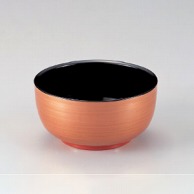 若泉漆器 5寸やよい丼　朱彩  W-6-43 1個（ご注文単位1個）【直送品】