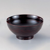 若泉漆器 6寸乱筋木目丼　一筆曙  W-6-51 1個（ご注文単位1個）【直送品】