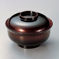 若泉漆器 5寸日野丼　春慶ぼかし内朱  W-7-52 1個（ご注文単位1個）【直送品】