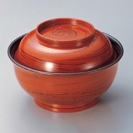 若泉漆器 美里丼　一筆根来  W-7-58 1個（ご注文単位1個）【直送品】