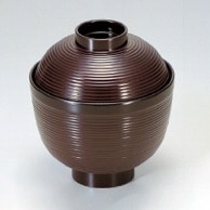 若泉漆器 ちょうちん小吸椀　溜  1-154-2 1個（ご注文単位1個）【直送品】