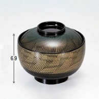 若泉漆器 3.7寸光悦椀　萬松エ-ス塗  1-172-13 1個（ご注文単位1個）【直送品】