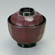 若泉漆器 3.2寸亀甲小吸椀　溜  1-178-4 1個（ご注文単位1個）【直送品】