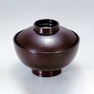 若泉漆器 4寸布目吸椀　溜  1-181-4 1個（ご注文単位1個）【直送品】