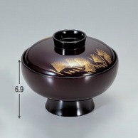 若泉漆器 一休椀　溜老松  1-186-10 1個（ご注文単位1個）【直送品】