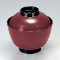 若泉漆器 小吸物椀　溜つば黒  1-191-8 1個（ご注文単位1個）【直送品】