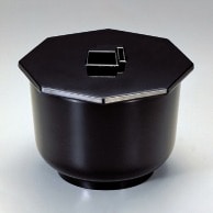 若泉漆器 飯器　黒　蓋 ST-16-1 1-191-17 1個（ご注文単位1個）【直送品】