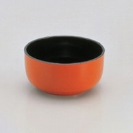 若泉漆器 4寸丼　朱内黒  1-192-3 1個（ご注文単位1個）【直送品】