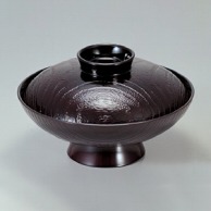 若泉漆器 6寸木目椀　溜  1-207-5 1個（ご注文単位1個）【直送品】