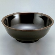 若泉漆器 7寸麺丼　天目　W-83BL  1-547-5 1個（ご注文単位1個）【直送品】