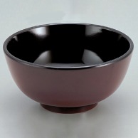 若泉漆器 うどん丼　溜　ST-1-2  1-547-8 1個（ご注文単位1個）【直送品】