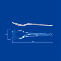 アサヒ徳島 プラスチックアイススプーン #120　バラ 透明 500本/袋（ご注文単位1袋）【直送品】