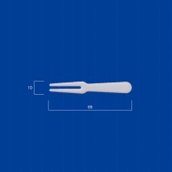 アサヒ徳島 プラスチックフォーク　#65　白　バラ 2000本入  2000本/袋（ご注文単位1袋）【直送品】