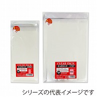 カクケイ OPP規格袋　クリアパック　30μ　フタ付き　100枚　葉書・写真KG判 TP10.5-15.5　1束（ご注文単位10束）【直送品】