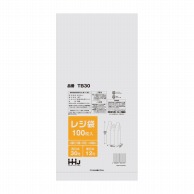 ハウスホールドジャパン レジ袋　30号　TB30 半透明 100枚入 1冊（ご注文単位60冊）【直送品】