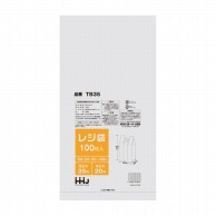 ハウスホールドジャパン レジ袋　35号　TB35 半透明 100枚入 1束（ご注文単位40束）【直送品】