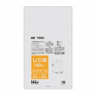 ハウスホールドジャパン レジ袋　60号　TB60 半透明 100枚入 1束（ご注文単位10束）【直送品】