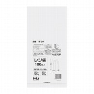 ハウスホールドジャパン レジ袋　30号　TF30 半透明 100枚入 1冊（ご注文単位80冊）【直送品】