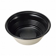 ケーピープラテック パルプモールド丼容器　KMP丼　本体 180 ブラック 25枚/袋（ご注文単位18袋）【直送品】