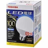 オーム電機 4580625138792 16-0683 東芝 LED電球 ボール電球形 E26 100形 昼光色 LDG11D-G/100V1（ご注文単位1袋）【直送品】