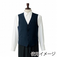 セブンユニフォーム ベスト　男性用 S　ネイビー CJ4323-1　1枚（ご注文単位1枚）【直送品】