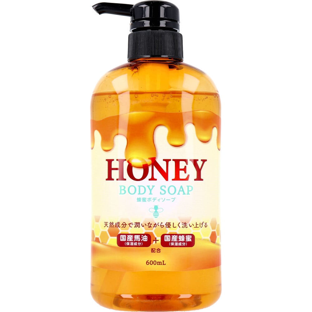 ハッピーバース　HONEY 蜂蜜ボディソープ 600mL　1個（ご注文単位1個）【直送品】