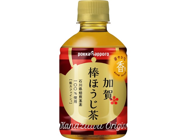 ポッカサッポロ加賀棒ほうじ茶ペット275ml※軽（ご注文単位24個）【直送品】