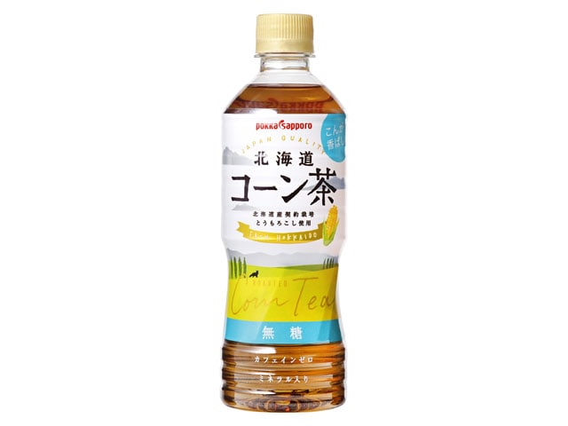 ポッカサッポロ北海道コーン茶ペット525ml※軽（ご注文単位24個）【直送品】