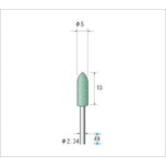 トラスコ中山 ナカニシ グリーンポリッシャーWA砥粒 (1Pk(袋)＝10本入) #220　476-6521（ご注文単位1パック）【直送品】