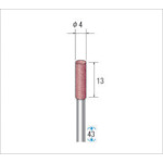 トラスコ中山 ナカニシ パワーポリッシャー (1Pk(袋)＝10本入) 粒度#320 ブラウン 外径4mm（ご注文単位1パック）【直送品】