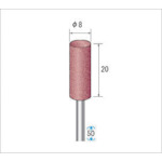 トラスコ中山 ナカニシ パワーポリッシャー (1Pk(袋)＝10本入) 粒度#220 グリーン 外径8mm（ご注文単位1パック）【直送品】