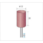 トラスコ中山 ナカニシ パワーポリッシャー (1Pk(袋)＝10本入) 粒度#320 ブラウン 外径13mm（ご注文単位1パック）【直送品】