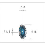 トラスコ中山 ナカニシ フェザーゴム砥石 (1Pk(袋)＝10本入)　476-7578（ご注文単位1パック）【直送品】