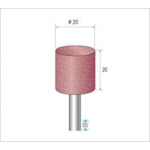 トラスコ中山 ナカニシ パワーポリッシャー(1Pk(袋)＝10本)粒度80 レッド外径20mm（ご注文単位1パック）【直送品】