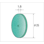 トラスコ中山 ナカニシ ホイールゴム砥石グリーン (1Pk(袋)＝10本入)　476-7861（ご注文単位1パック）【直送品】