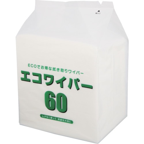 トラスコ中山 marusan エコワイパー60(100枚入)（ご注文単位1袋）【直送品】