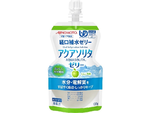 味の素アクアソリタゼリーりんご風味130g※軽（ご注文単位6個）【直送品】