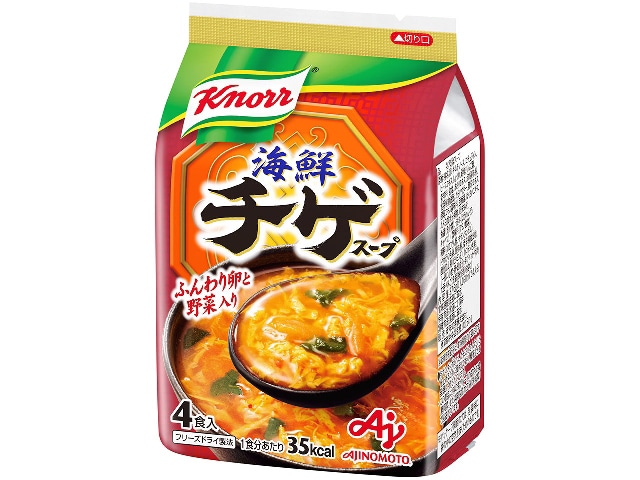 クノール海鮮チゲスープ4食※軽（ご注文単位10個）【直送品】