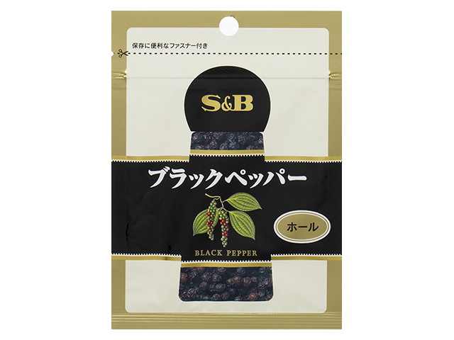 S＆Bスパイス＆ハーブブラックペッパーホール袋35g※軽（ご注文単位10個）【直送品】