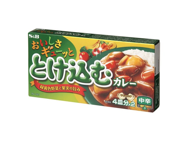 S＆Bエスビーおいしさギューッととけ込カレー中辛※軽（ご注文単位10個）【直送品】