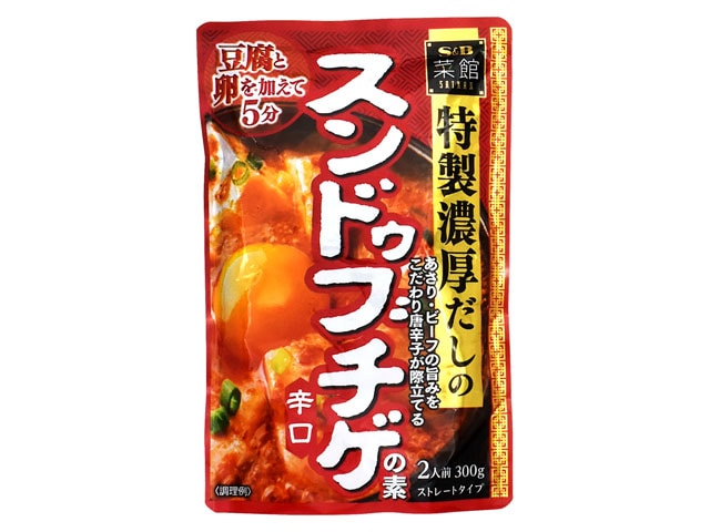 S＆Bエスビー菜館スンドゥブチゲの素辛口300g※軽（ご注文単位5個）【直送品】